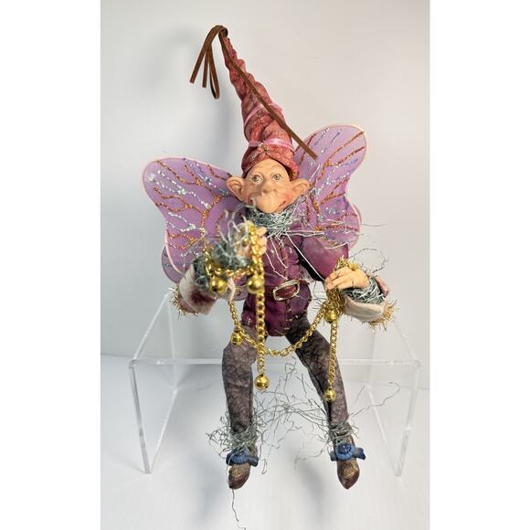 Fairy Elf Pixie Christmas Doll Figuine Bendable Shelf Sitter 13" Mark Roberts? - Picture 1 of 7